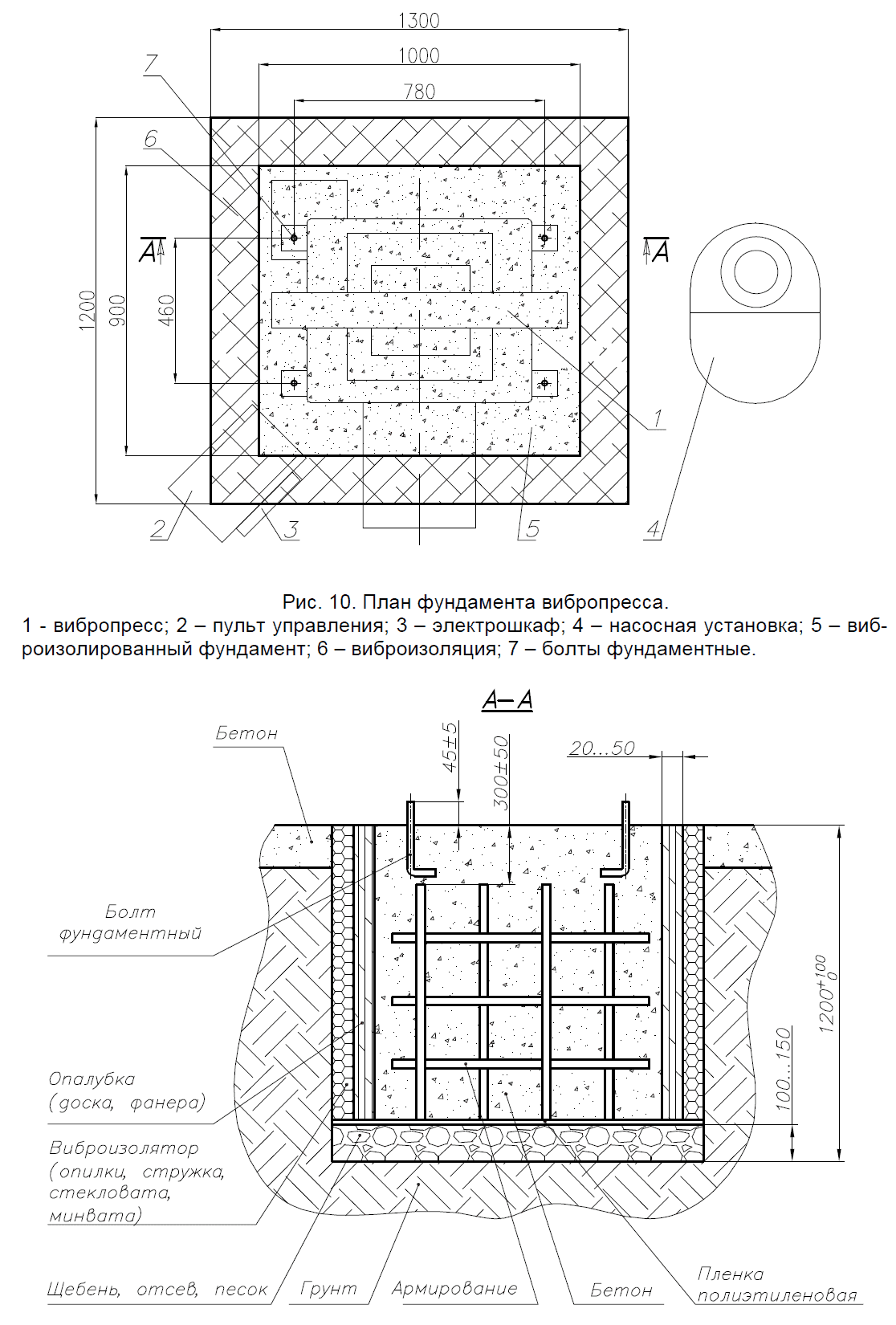 План фундамента Кондор-2
